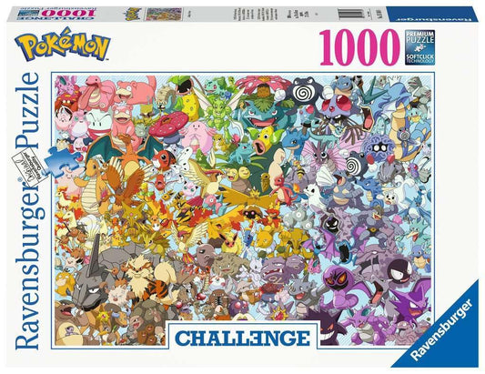 Ravensburger Pokémon 1000-piece puzzle cover with vivid characters for fans.