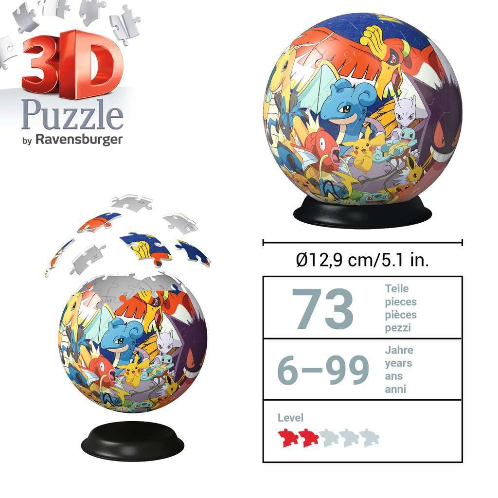 Ravensburger Pokemon no-glue design enables quick, secure assembly.