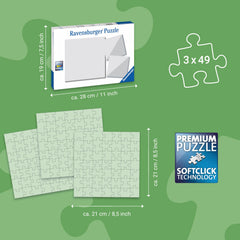 Ravensburger premium interlocking fit—clean cuts for confident puzzling.