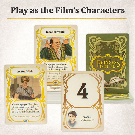 Ravensburger Princess Bride Adventure Book Game replay counter guiding progression through chapters.