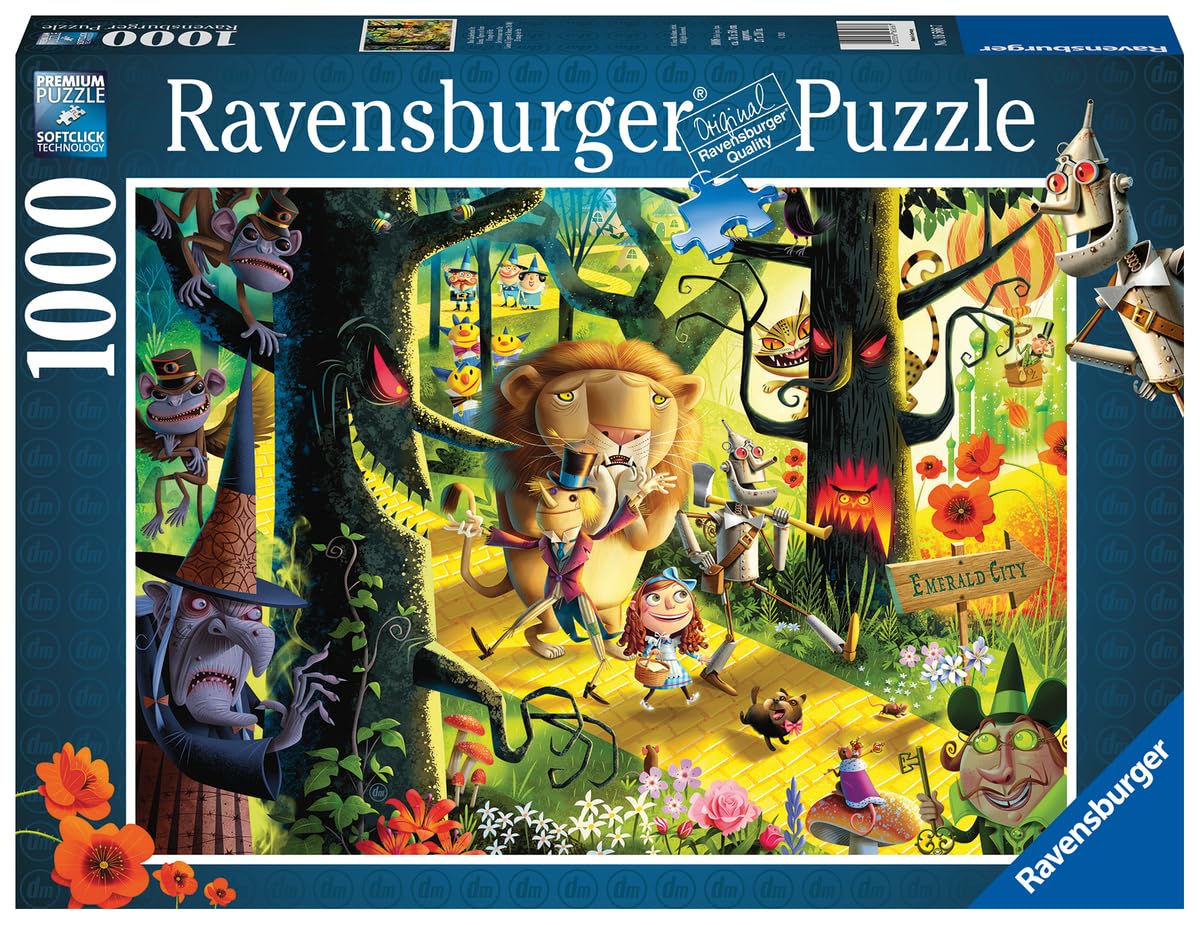 Ravensburger puzzle pieces with Softclick Technology interlock precisely for a satisfying fit
