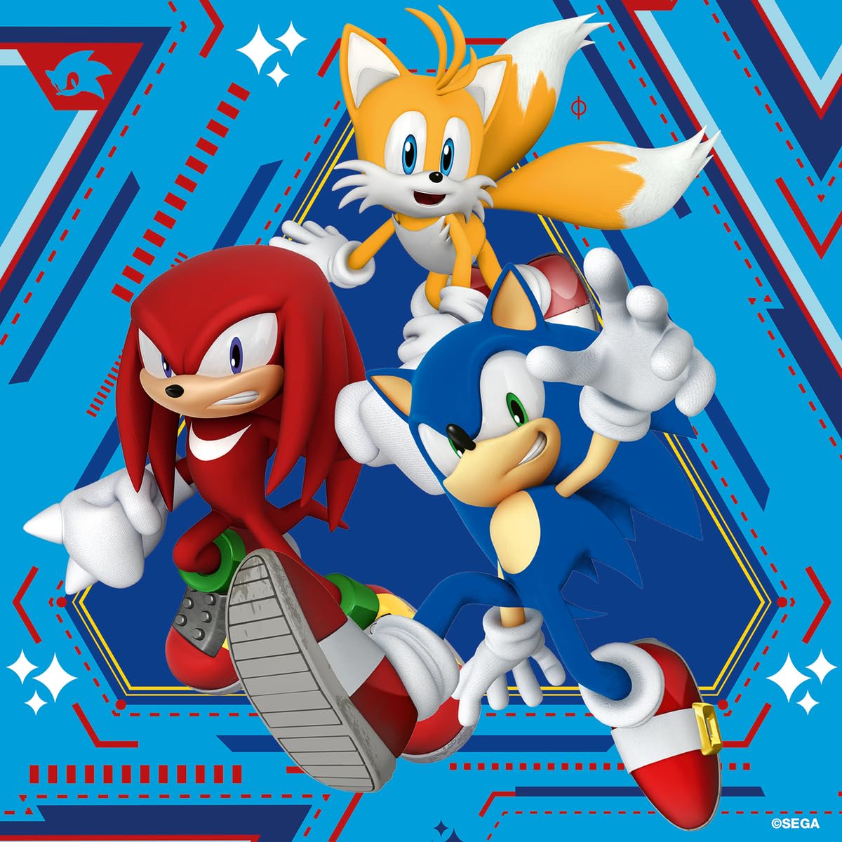 Ravensburger Sonic puzzles in little hands—engaging screen-free skill practice.