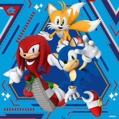 Ravensburger Sonic puzzles in little hands—engaging screen-free skill practice.