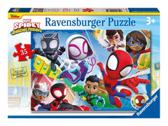Ravensburger Spidey and His Friends puzzle cover with 35 pieces for ages 3+