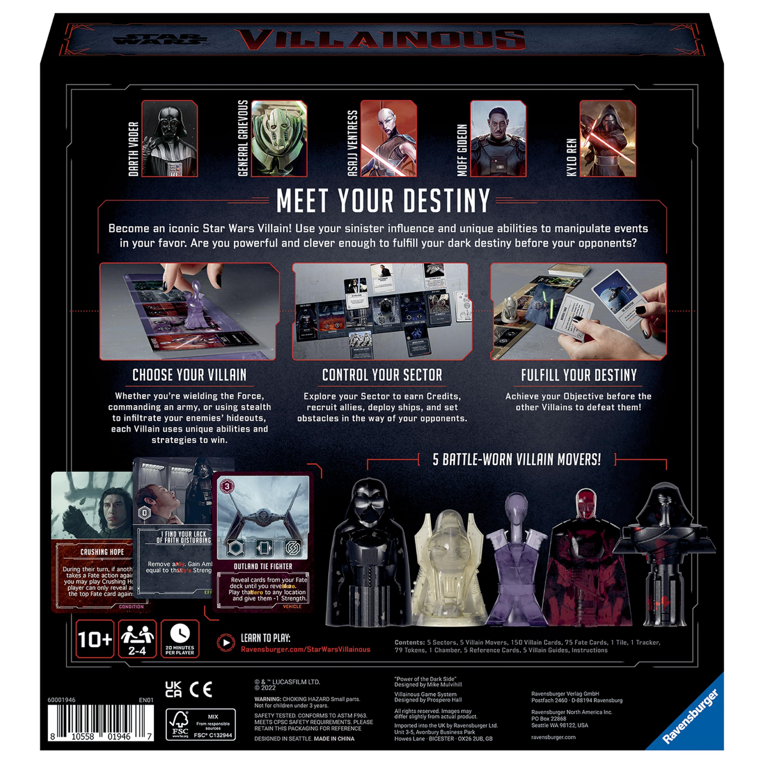 Ravensburger Star Wars Villainous ambition token, powers strategic timing
