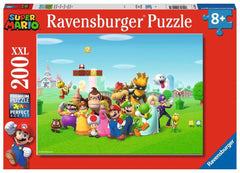 Ravensburger Super Mario 200pc XXL puzzle cover featuring Mario, ideal for focused, screen-free fun