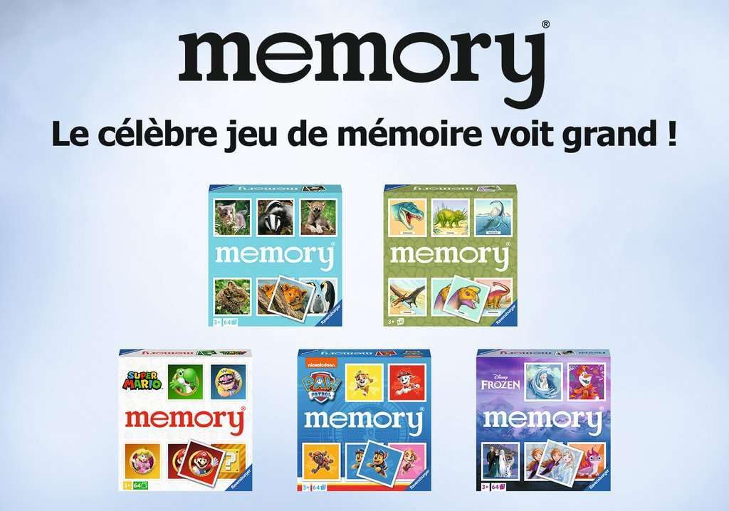 Ravensburger Super Mario Memory board with bright artwork, inviting visual engagement.