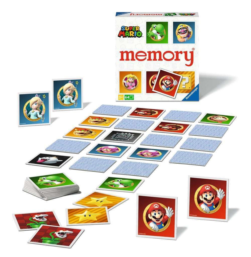 Ravensburger Super Mario Memory travel pack, compact for on-the-go gaming.