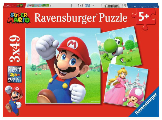 Ravensburger Super Mario Puzzles Pack 3 box front featuring Mario characters