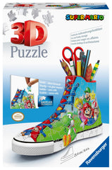 Ravensburger Super Mario Sneaker storage-ready design for small-item organization.