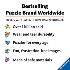 Ravensburger Underwater Wonders vibrant colors with a matte finish help visibility and easy cleaning