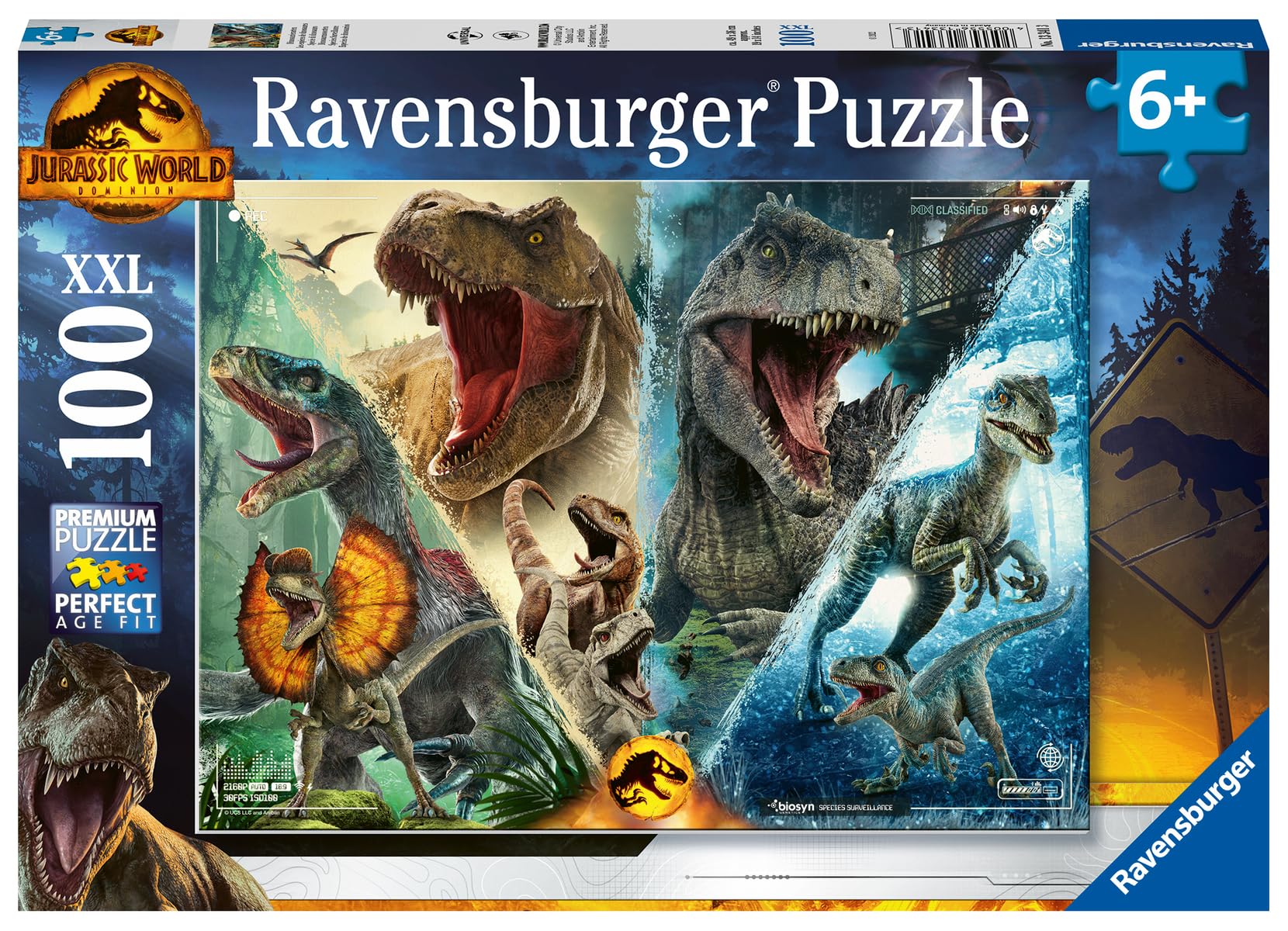 Ravensburger Underwater World XXL 100 PC puzzle promoting color recognition and steady hands.