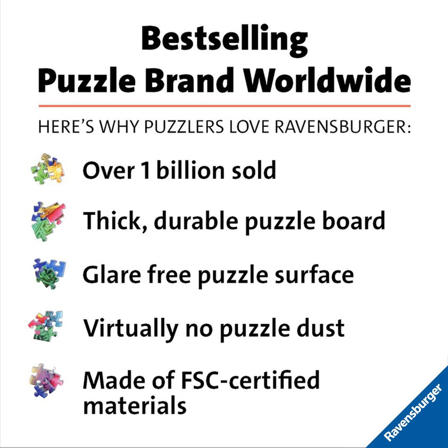 Ravensburger image features vibrant colors and a matte finish for glare-free viewing