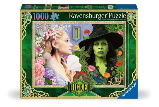 Ravensburger Wicked Movie Part 2 1000-piece puzzle promotes focused concentration.
