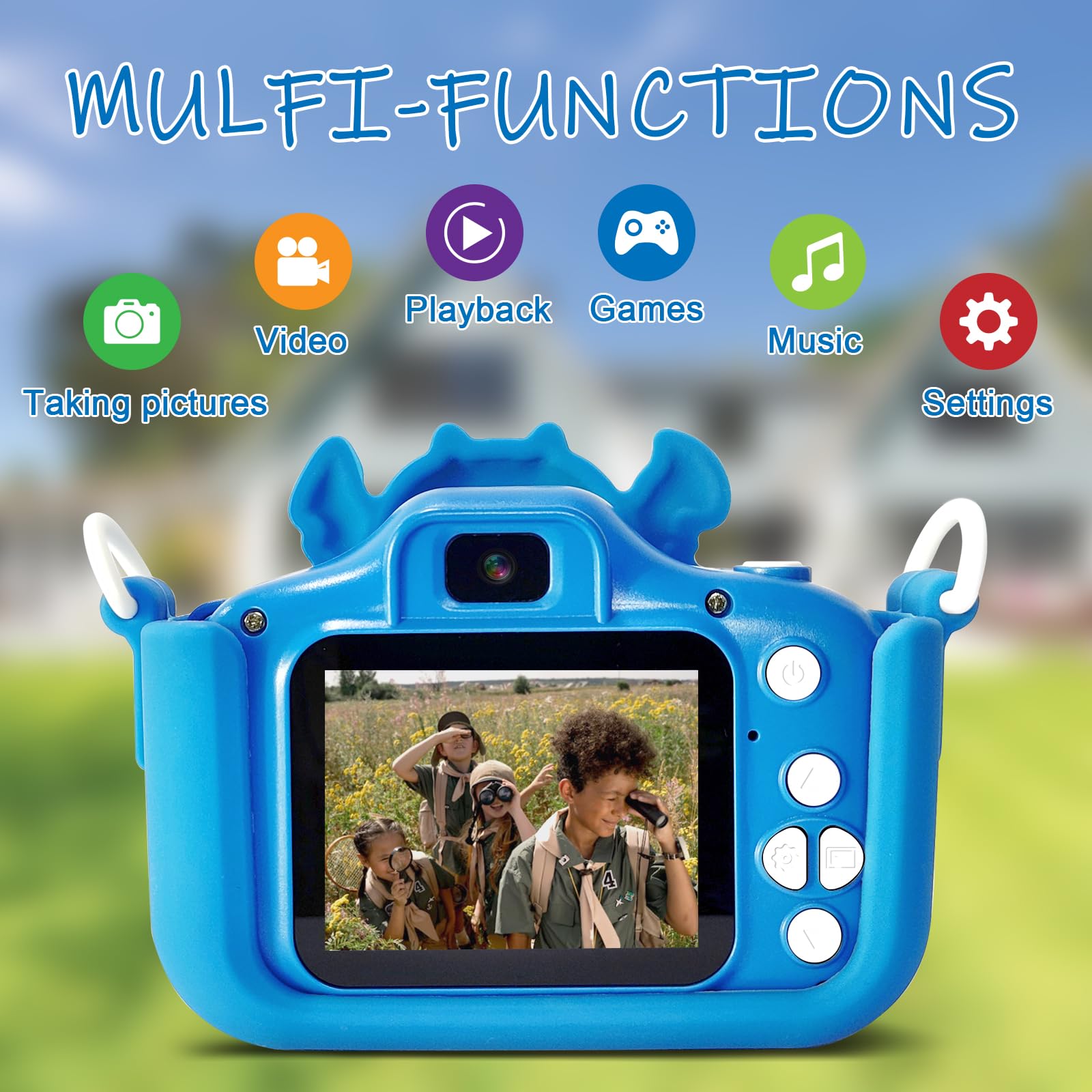 Raybitu kids camera uses non-toxic materials for safe use.