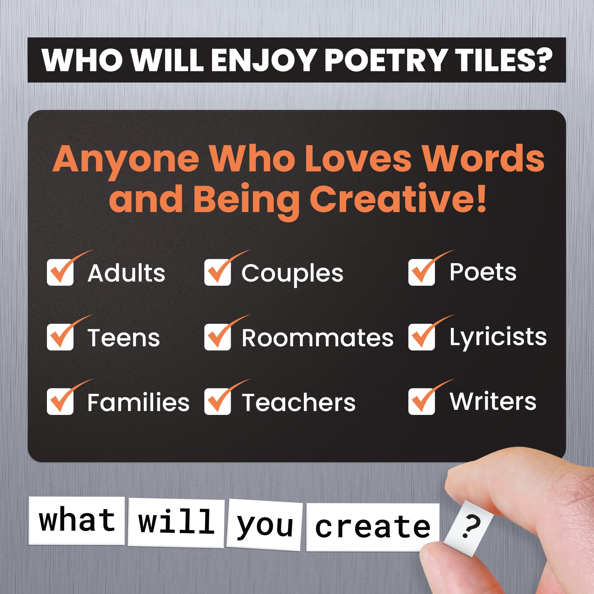 Rayliad 0.375-inch tiles fit most word kit systems.
