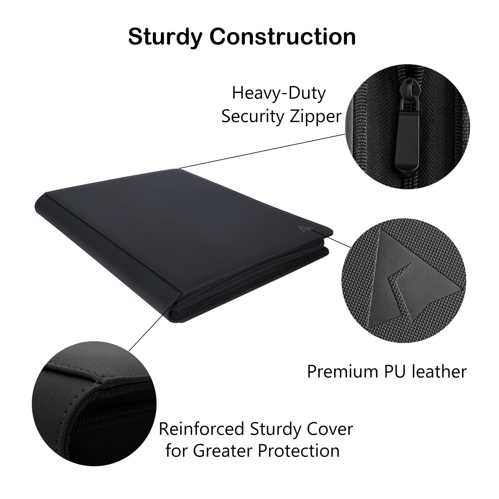 Rayvol pocket closeup with low-friction backing for clean card separation.