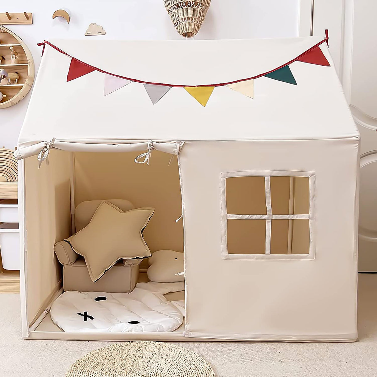 Razee Kids Tent exterior view showing a sturdy, inviting playhouse for imaginative adventures.