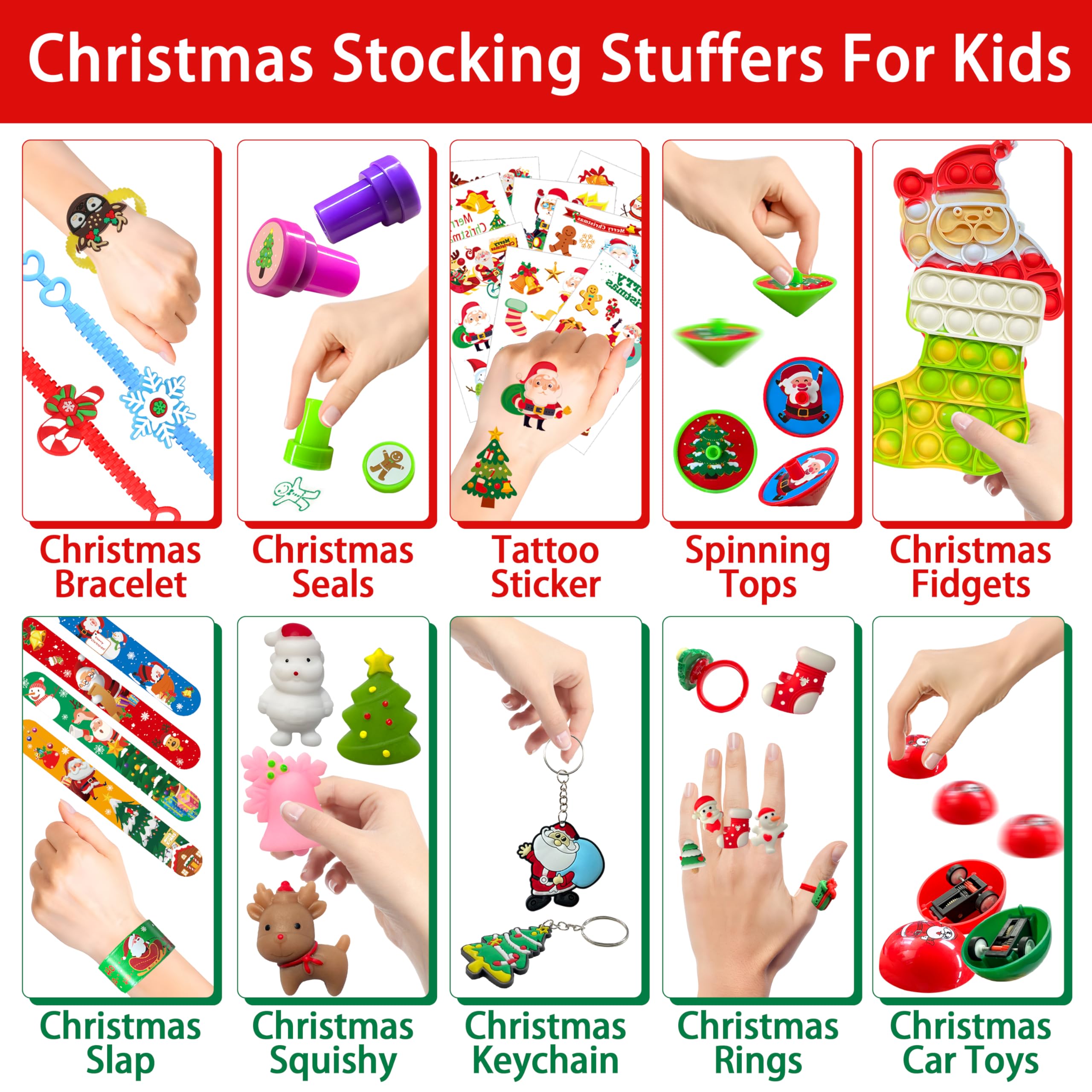 RBONIGHT Christmas keychains, cute take-home party favors