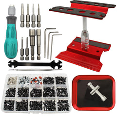 RC Lelut stand with 360-degree rotation for easy RC car maintenance