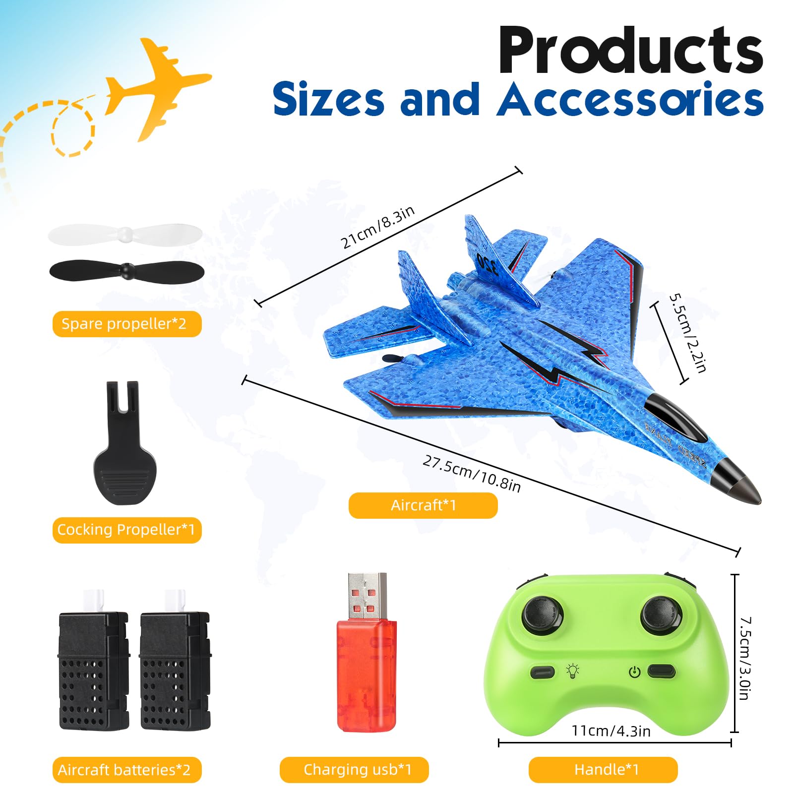 RC Plane foam EPP material provides durable, soft landings.