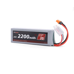 RCAWD 11.1V LiPo battery shown with compact dimensions for Arrma Grom fit