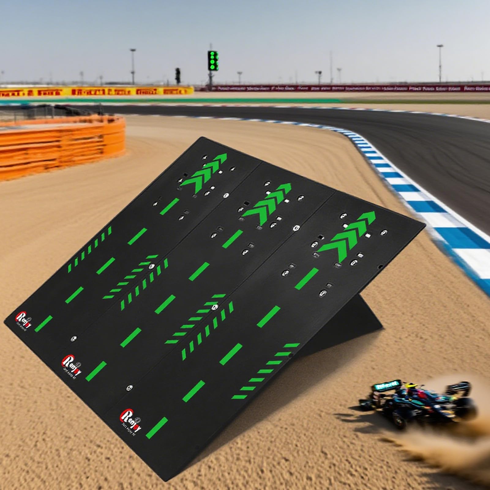 RCenjoy Jump Ramp dimensions show compatibility with multiple scales