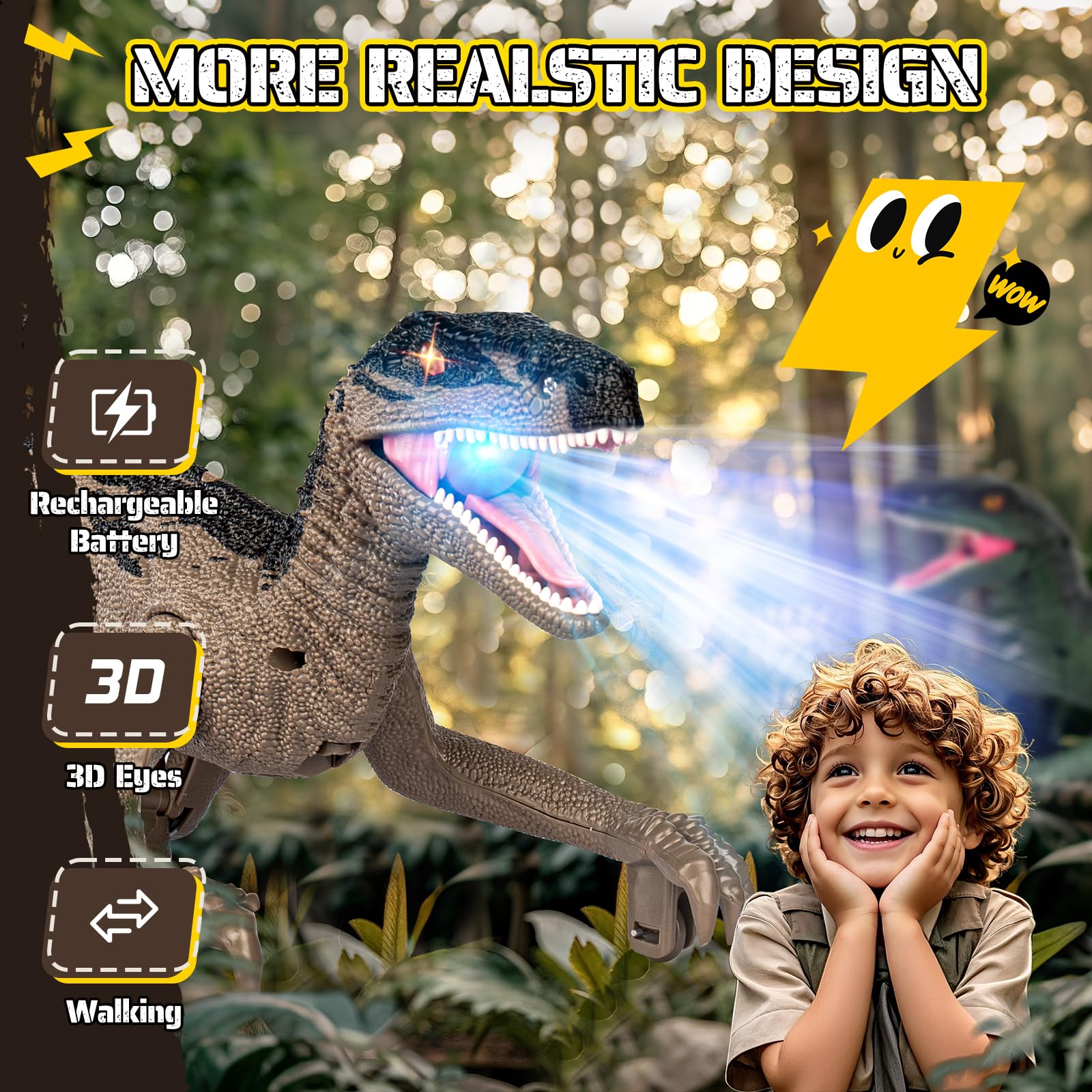 Rcfunkid dinosaur toy multi-player play with friends