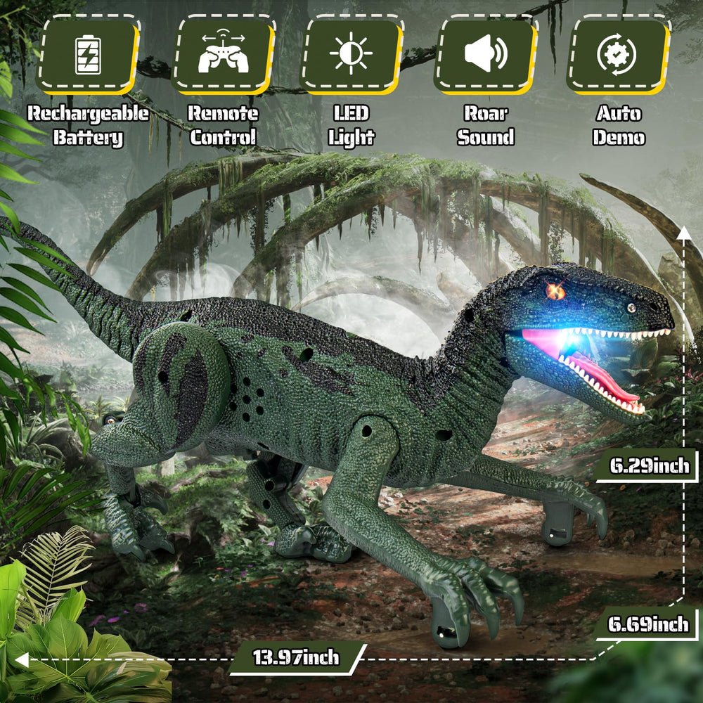 Rcfunkid dinosaur toy realistic sounds enhance imaginative storytelling.