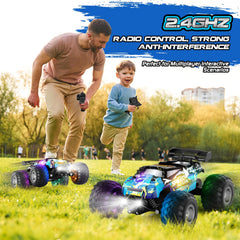 Rcjoyou RC 380 motor powers fast acceleration up to 20 km/h on various terrains.
