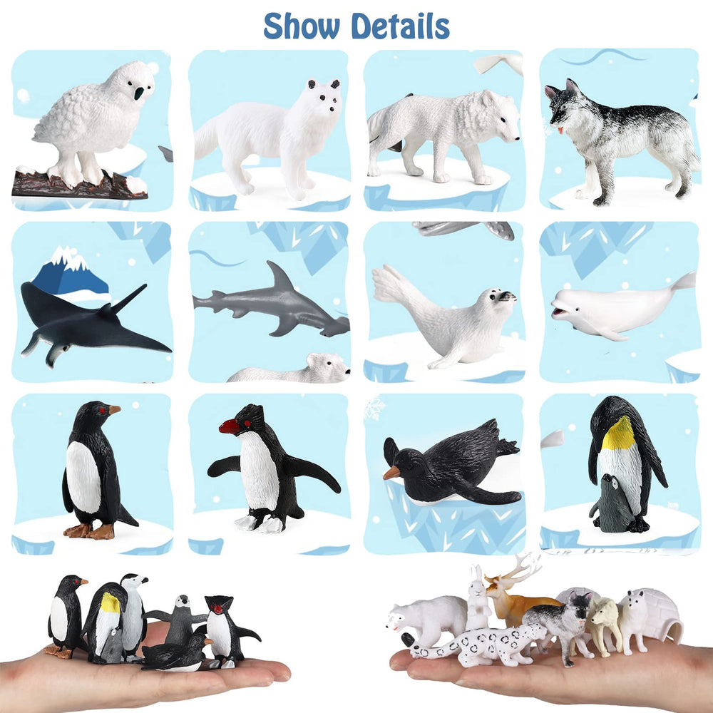RCOMG Arctic caribou figurine ideal for storytelling and nature study activities.