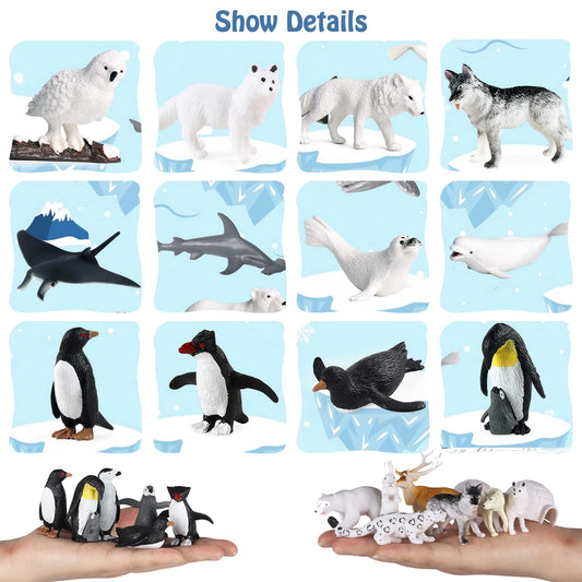RCOMG Arctic caribou figurine ideal for storytelling and nature study activities.