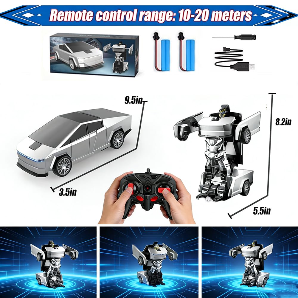 RCOOS Cyber Transform truck form conquering terrain in a race