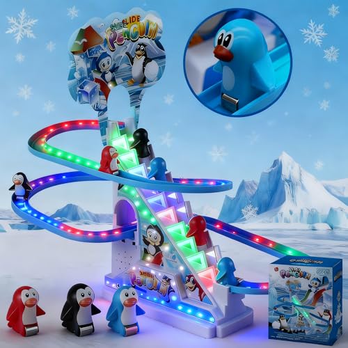 RCOOS electric climbing ladder showing upward motion for endless play