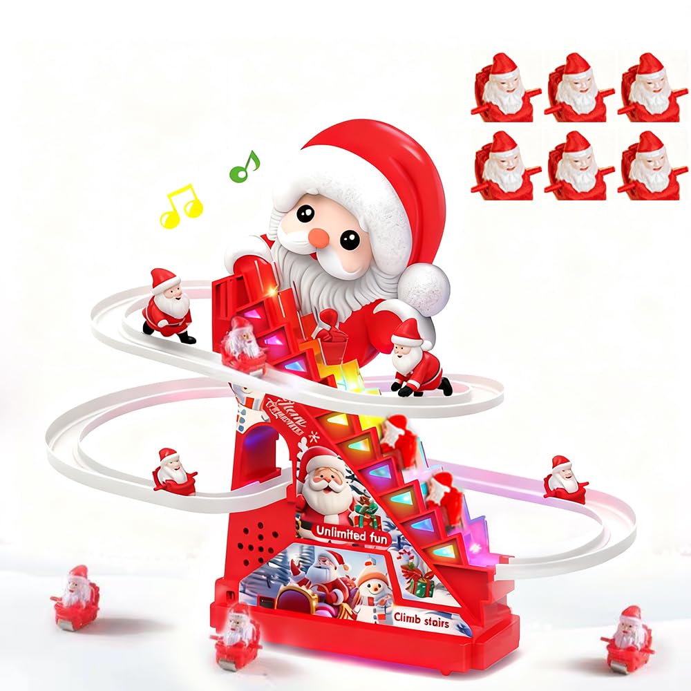 RCOOS Santa climbing ladder—bright, engaging climb for toddlers
