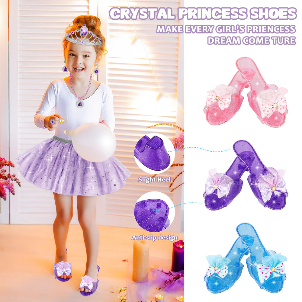 Rcovasc princess tiara crown to complete a royal look during pretend play