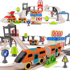 Rcovasc Urban Rail track assembly for a customizable city layout and imaginative play
