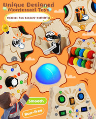 RCPLAGA hand-polished solid wood surface ensures safe, comfortable handling for little hands.