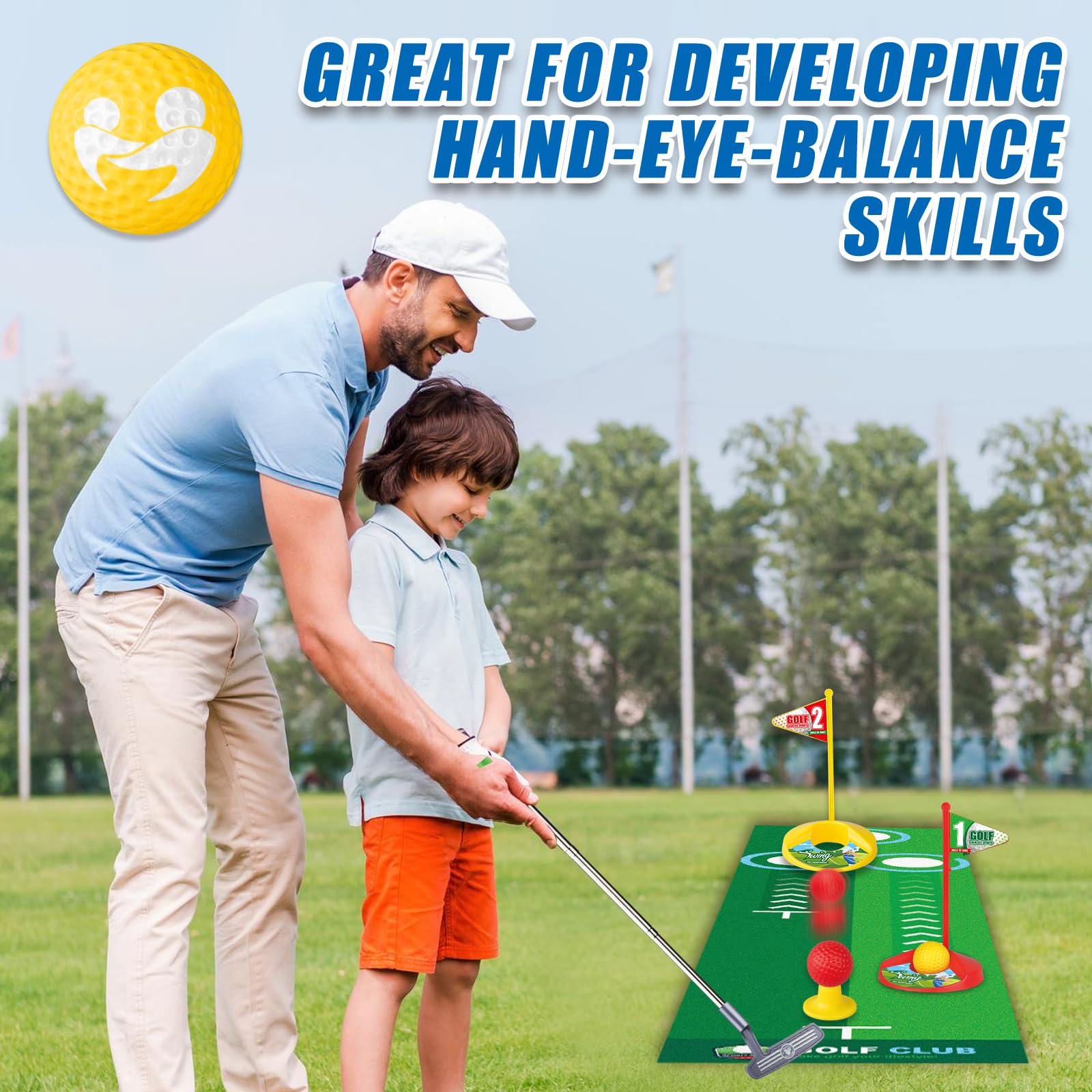 RCROKS durable thick-plastic club head withstands active play.