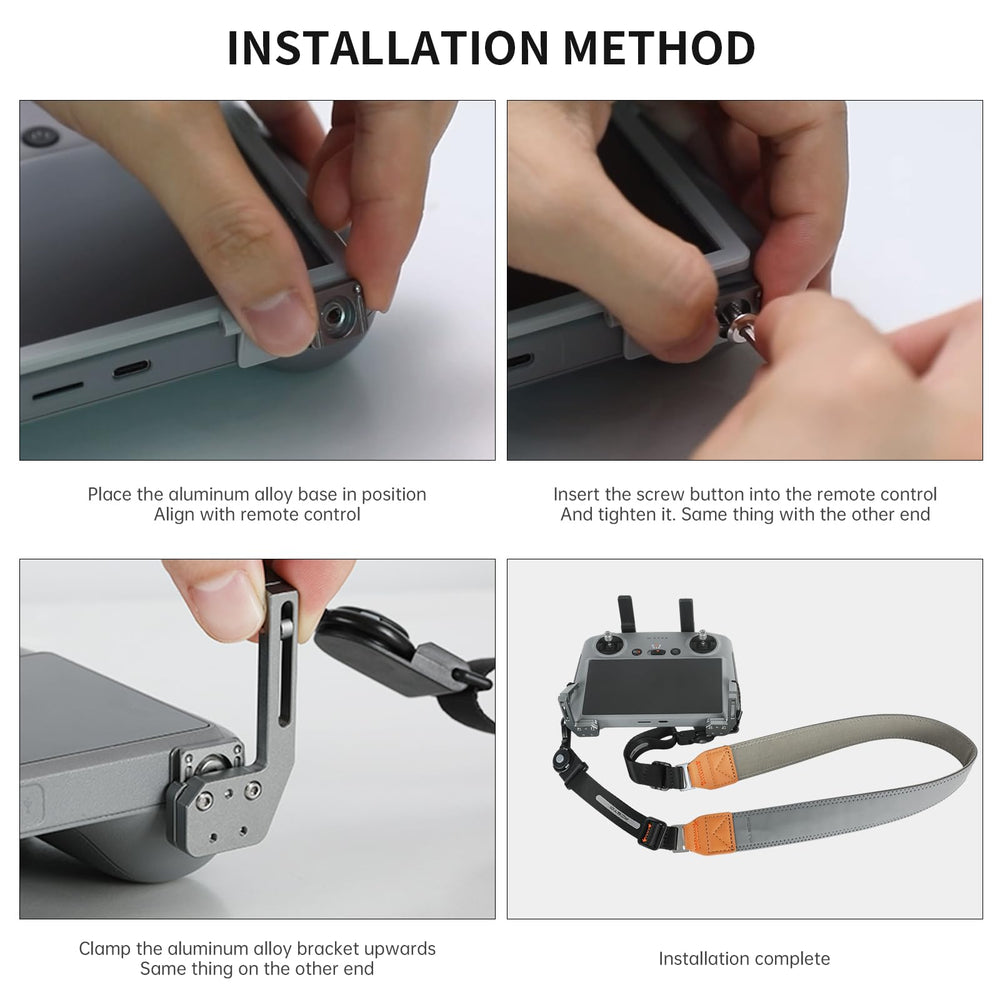RCstyle neck lanyard compatibility covers DJI RC models for a versatile setup.