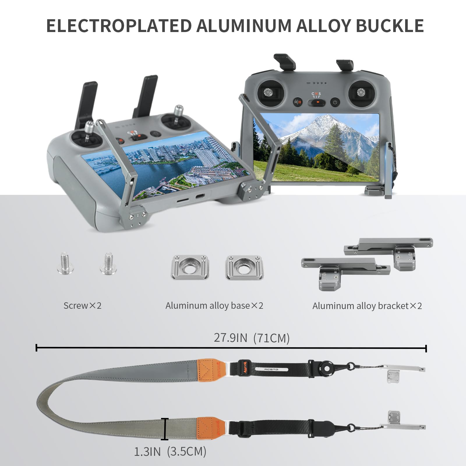 RCstyle neck lanyard easy installation simplifies setup and removal in minutes.