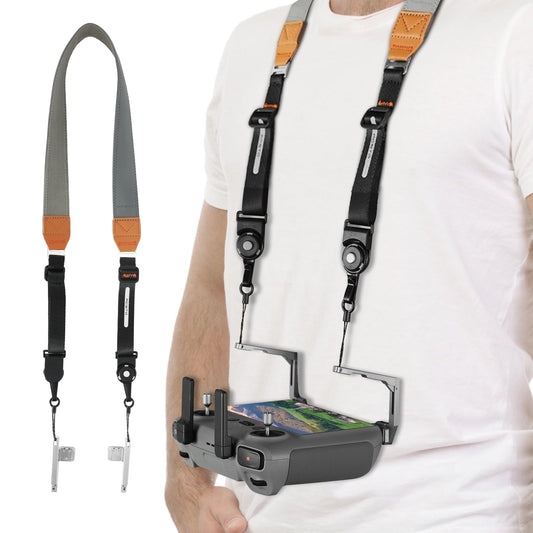 RCstyle neck lanyard for RC Pro in setup mode keeps controllers secure on the go.