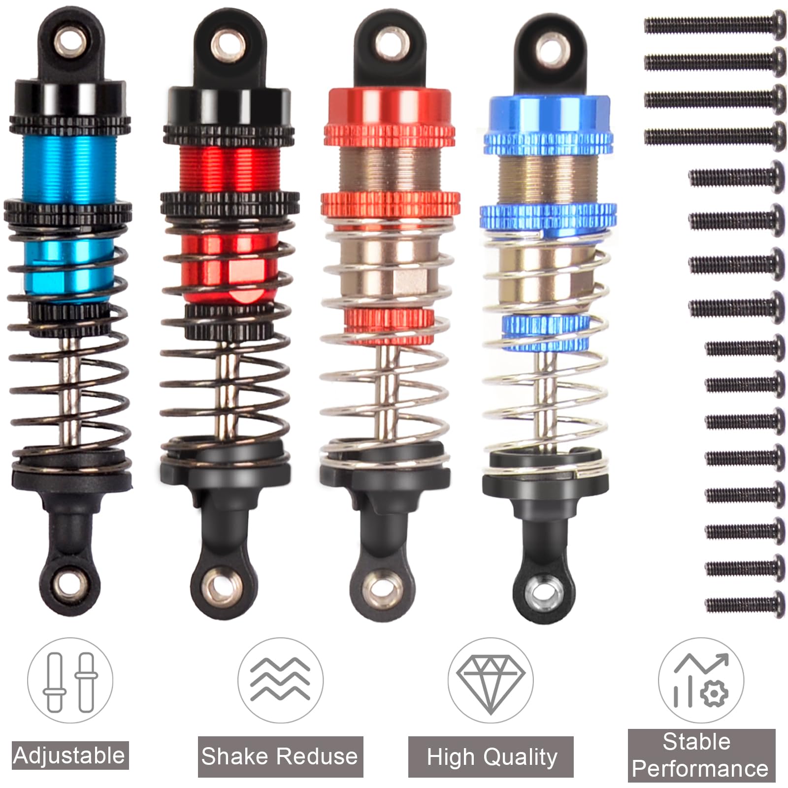 RcThjia packaged shock set with labels showing complete replacement kit