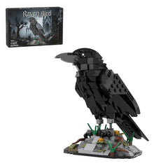 RCTRORCARY Raven Bird Building Set provides modular pieces for a shelf display.