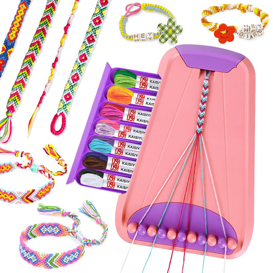 Rdfmy friendship bracelet kit in pink and purple inspires creative jewelry making