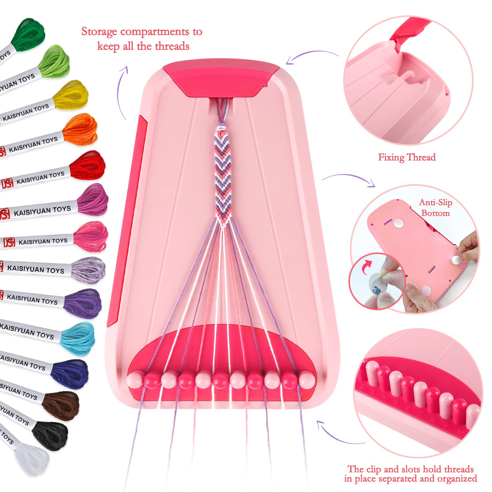 Rdfmy thread bundles in 14 colors enabling endless bracelet designs
