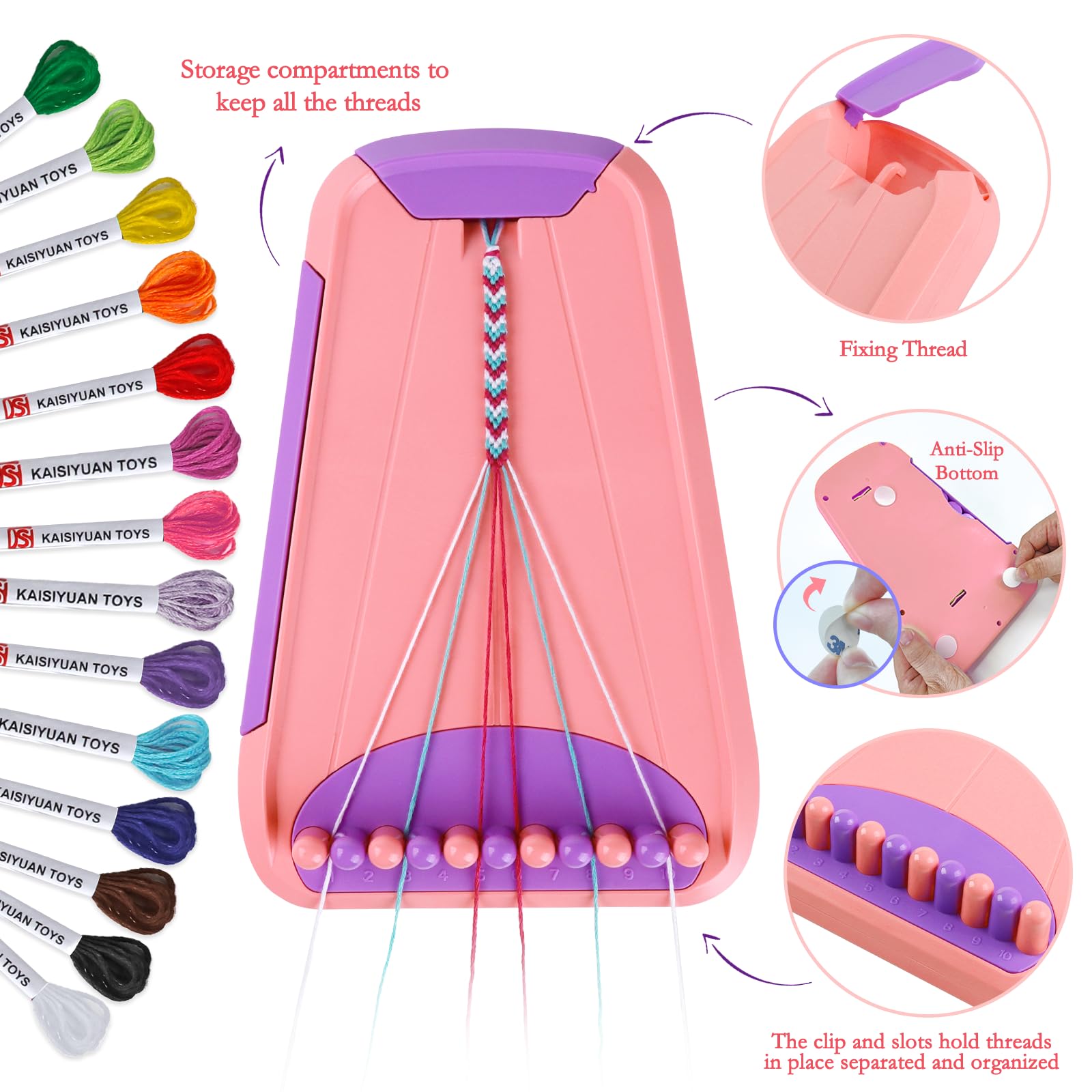 Rdfmy 14-color thread bundles enable endless color combinations for kids