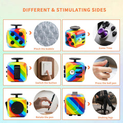 RE:BLEU fidget cube breath feature demonstrates calm focus during work breaks