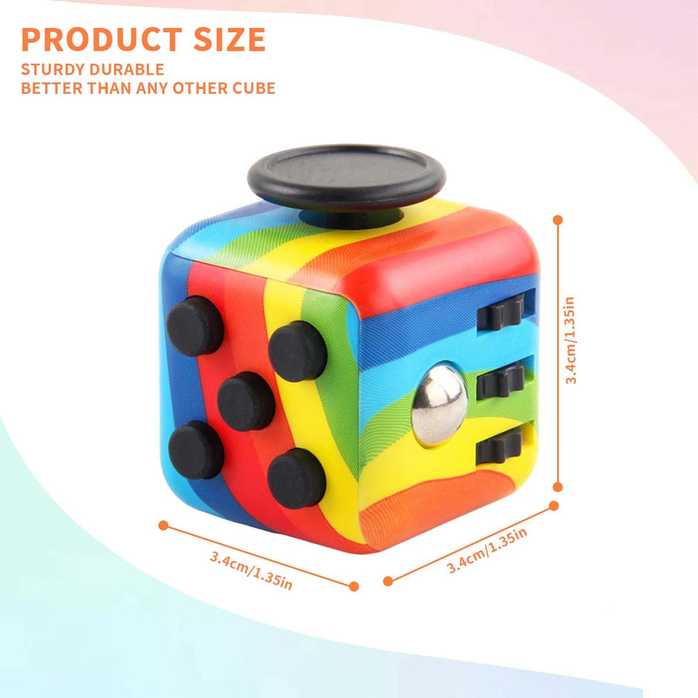 RE:BLEU fidget cube slide action highlights tactile relief for quick calming moments