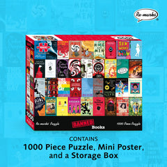 Re-Marks Banned Books one-thousand-pieces puzzle invites focused hours-long activity.
